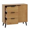 Sideboard Buffet Cabinet with Storage, Wood Coffee Bar Cabinet, Kitchen Buffet Cabinet Cupboard