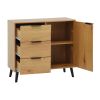Sideboard Buffet Cabinet with Storage, Wood Coffee Bar Cabinet, Kitchen Buffet Cabinet Cupboard
