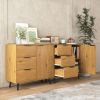 Sideboard Buffet Cabinet with Storage, Wood Coffee Bar Cabinet, Kitchen Buffet Cabinet Cupboard