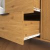 Sideboard Buffet Cabinet with Storage, Wood Coffee Bar Cabinet, Kitchen Buffet Cabinet Cupboard