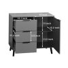 Sideboard Buffet Cabinet with Storage, Wood Coffee Bar Cabinet, Kitchen Buffet Cabinet Cupboard