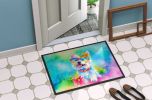 Westie Doormat Front Door Mat Indoor Outdoor Rugs for Entryway, Non Slip Washable Low Pile, 24H X 36W