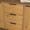 Sideboard Buffet Cabinet with Storage, Wood Coffee Bar Cabinet, Kitchen Buffet Cabinet Cupboard