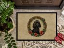 Poodle Christmas Doormat Front Door Mat Indoor Outdoor Rugs for Entryway, Non Slip Washable Low Pile, 24H X 36W