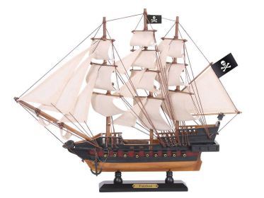 Wooden Fearless White Sails Limited Model Pirate Ship (Option: Size)