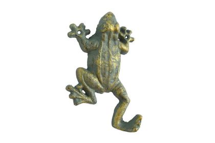 Antique Seaworn Bronze Cast Iron 6"" (Option: Frog Hook)