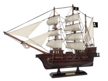 Wooden Captain Kidd's Adventure Galley White Sails Pirate Ship Model (Option: 20"")
