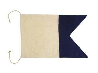Letter Cloth Nautical Alphabet Flag Decoration 20"" (Letter: A)