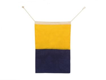 Letter Cloth Nautical Alphabet Flag Decoration 20"" (Letter: K)