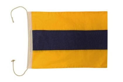 Letter Cloth Nautical Alphabet Flag Decoration 20"" (Letter: D)