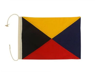 Letter Cloth Nautical Alphabet Flag Decoration 20" (Letter: Z)