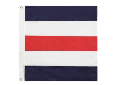 Authentic Nautical Alphabet Navy Code Signal Flag 24"" - Outdoor Use (Letter: C)
