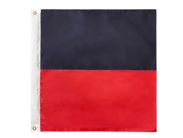 Authentic Nautical Alphabet Navy Code Signal Flag 24"" - Outdoor Use (Letter: E)