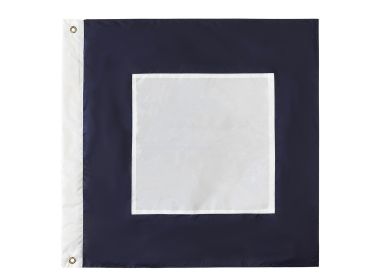 Authentic Nautical Alphabet Navy Code Signal Flag 24"" - Outdoor Use (Letter: P)