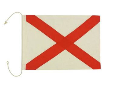 Letter Cloth Nautical Alphabet Flag Decoration 20"" (Letter: V)
