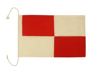 Letter Cloth Nautical Alphabet Flag Decoration 20"" (Letter: U)
