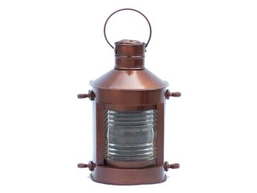 Antique Copper Masthead Oil Lamp (size: 12"")