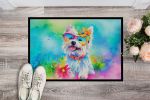 Westie Doormat Front Door Mat Indoor Outdoor Rugs for Entryway, Non Slip Washable Low Pile, 24H X 36W