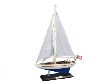 Wooden Enterprise Model Sailboat Decoration (Option: Size)