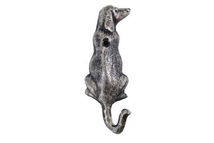 Rustic Silver Cast Iron (Option: Dog Hook 6")