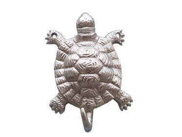 Silver Finish Hook 6"" (Option: Turtle)