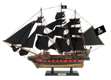 Wooden Caribbean Pirate Black Sails Limited Model Pirate Ship (Option: 26"")